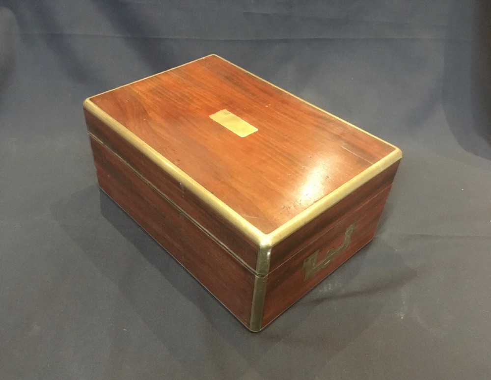 Mahogany Brass Bound Box View V