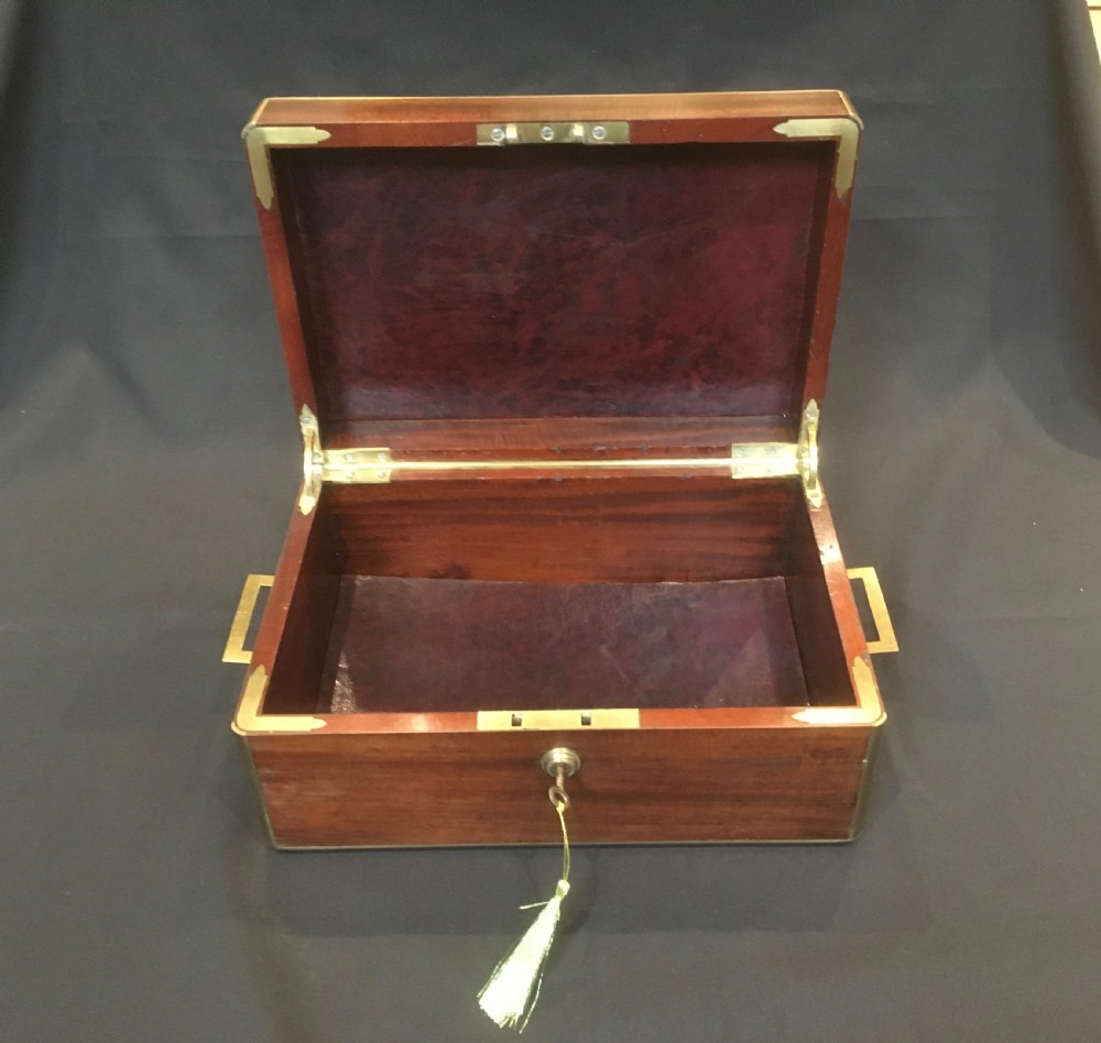 Mahogany Brass Bound Box View VI