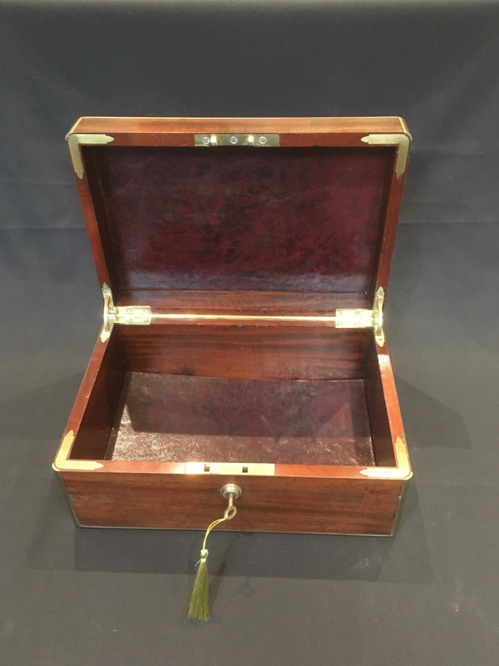 Mahogany Brass Bound Box View VIII