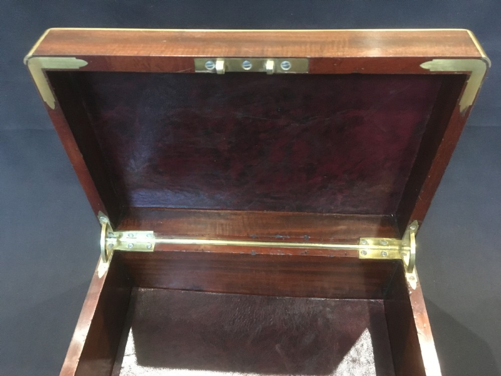 Mahogany Brass Bound Box View X