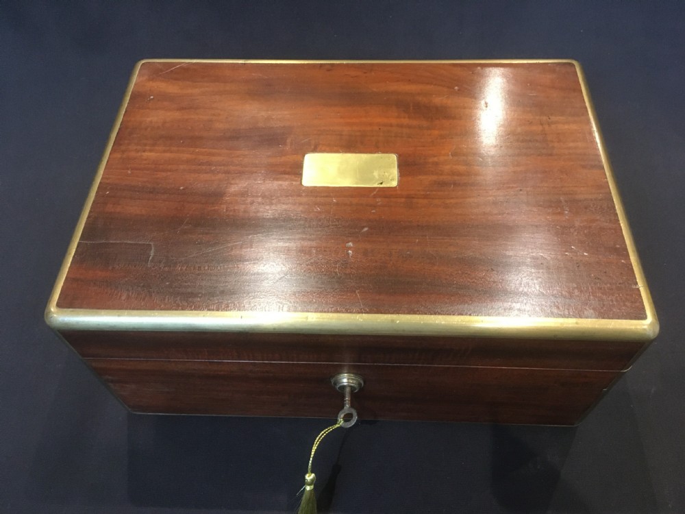 Mahogany Brass Bound Box View XI