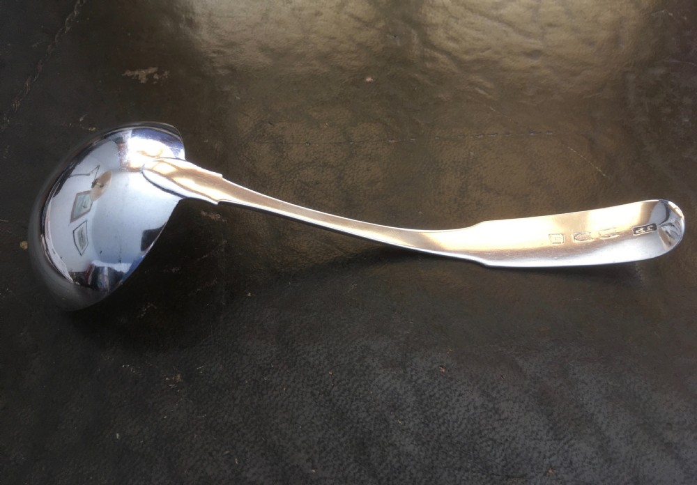 Silver Sauce Ladle Dublin 1804 View IV