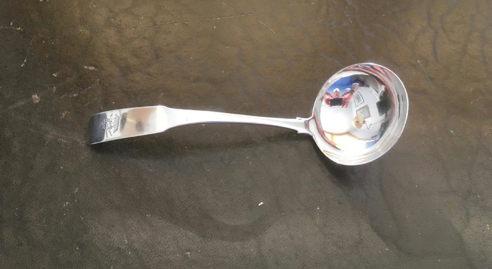 Silver Sauce Ladle Dublin 1804 View VI