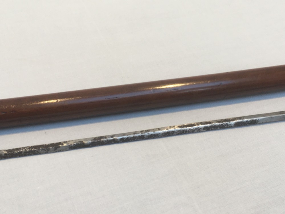 Late 19th Century Silver Embossed Sword Stick View XII
