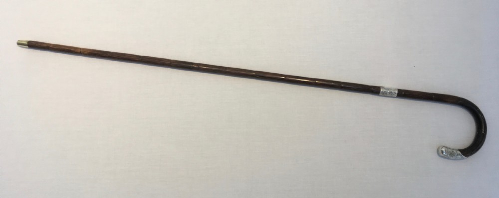 Silver Crook Handled Sword Stick 1885 View II