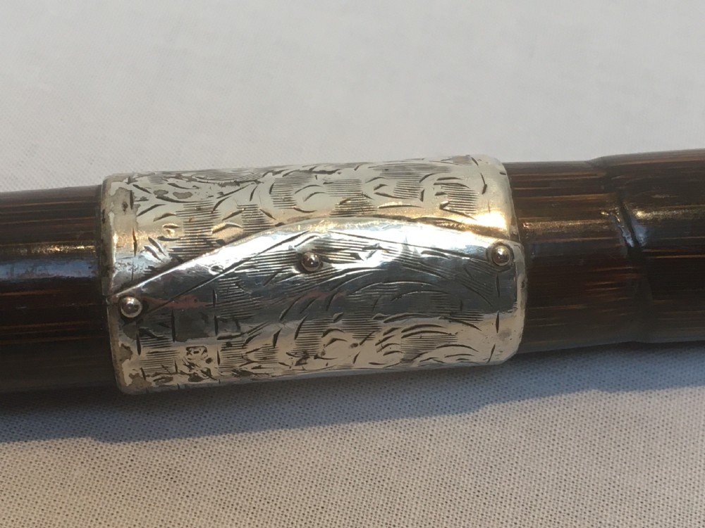 Silver Crook Handled Sword Stick 1885 View VII