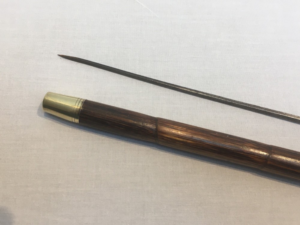Silver Crook Handled Sword Stick 1885 View IX
