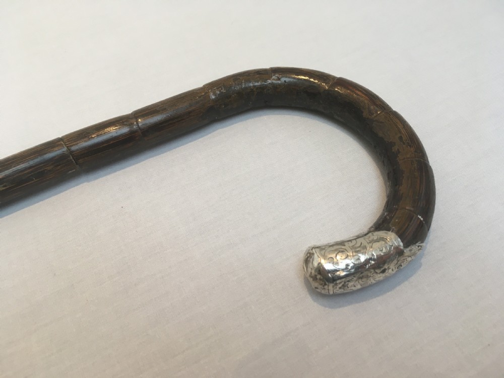 Silver Crook Handled Sword Stick 1913 View IV