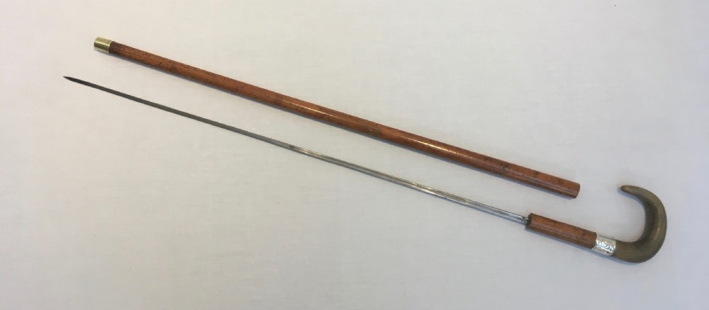 Ram's Horn Handled Sword Stick View XII