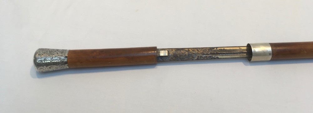 Sword Stick Silver Knop & Collar London 1891 View XV