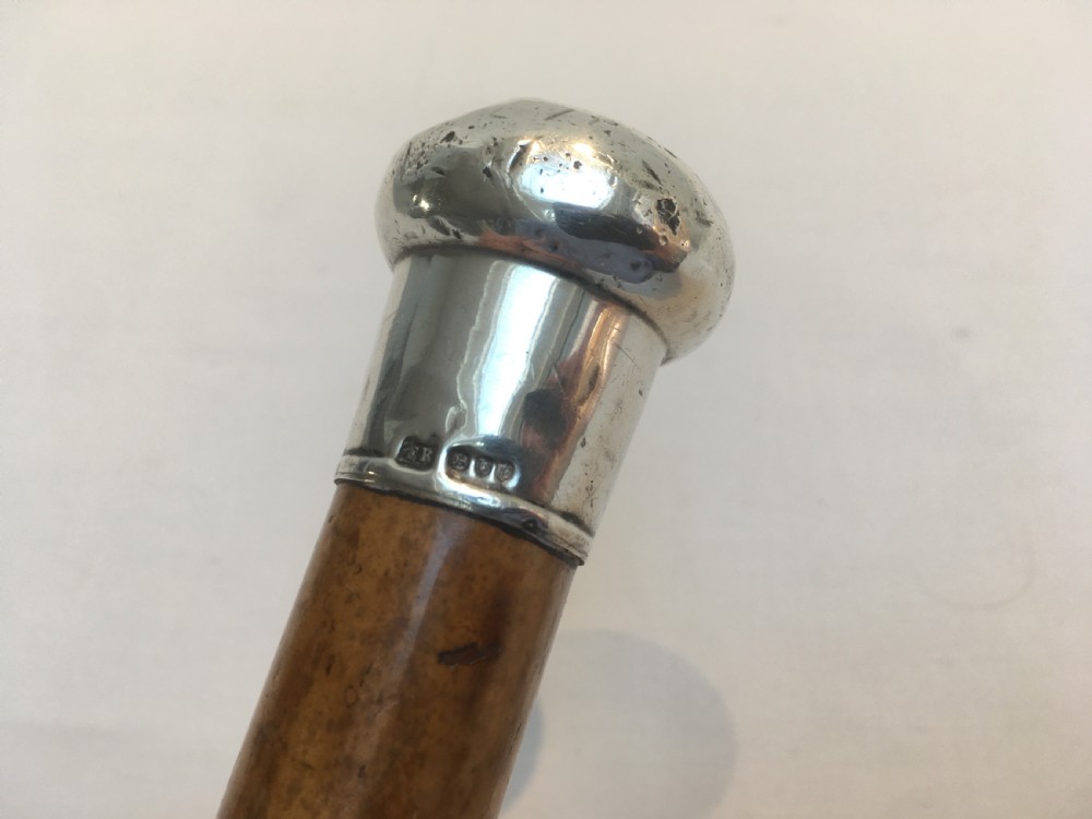 Silver Handled Malacca Sword Stick London 1886 View V