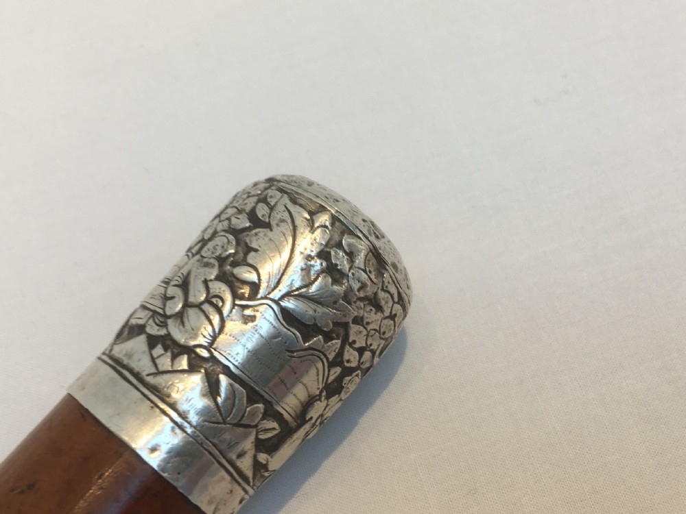 Chinese Silver Topped Sword Stick View IV