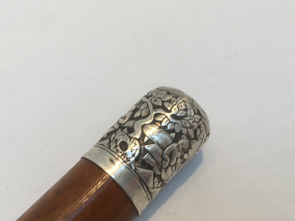 Chinese Silver Topped Sword Stick View V