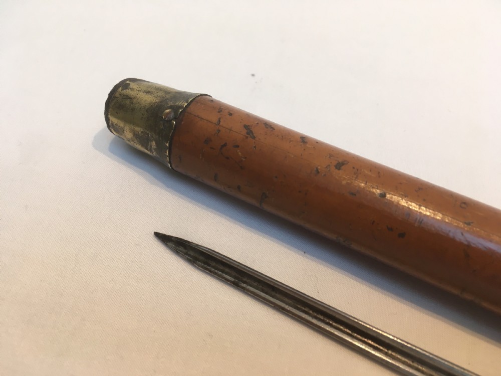 Chinese Silver Topped Sword Stick View VIII