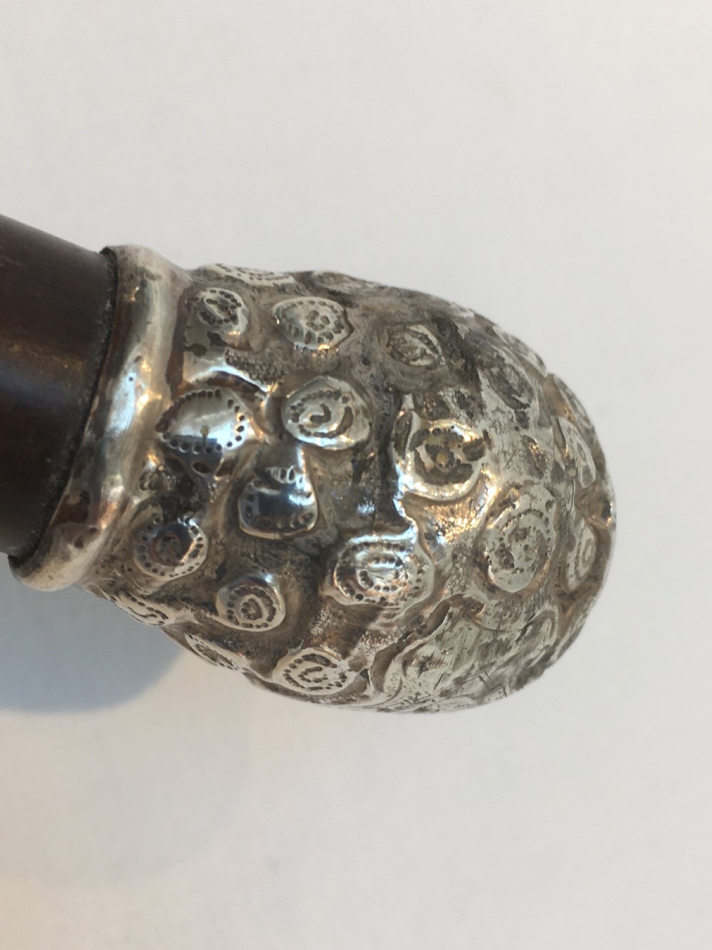 Silver Pineapple Topped Sword Stick London 1886 View VIII