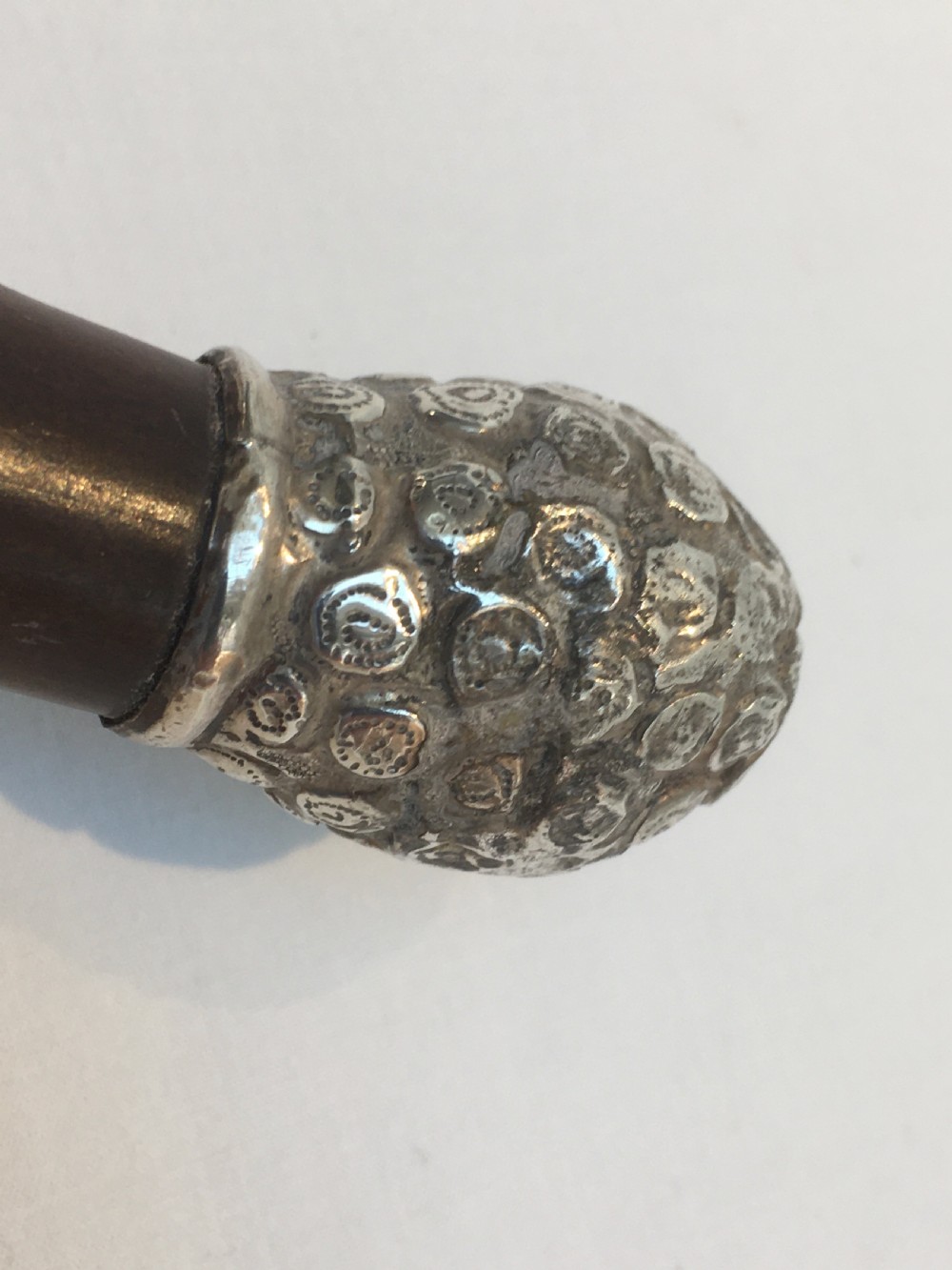 Silver Pineapple Topped Sword Stick London 1886 View IX