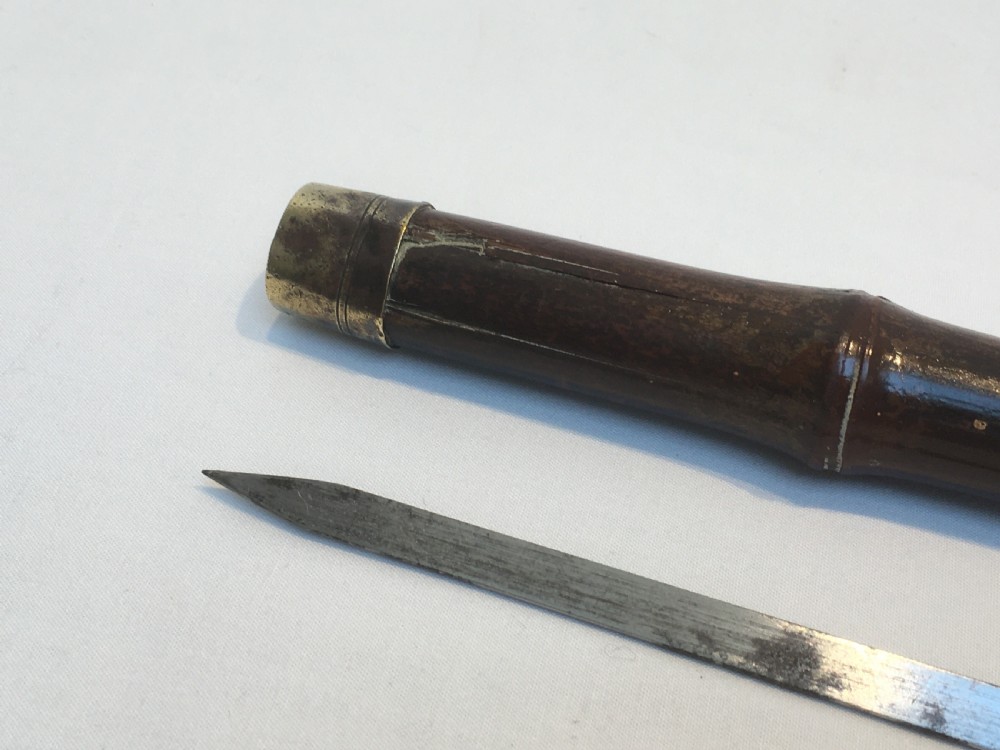 Silver Pineapple Topped Sword Stick London 1886 View X