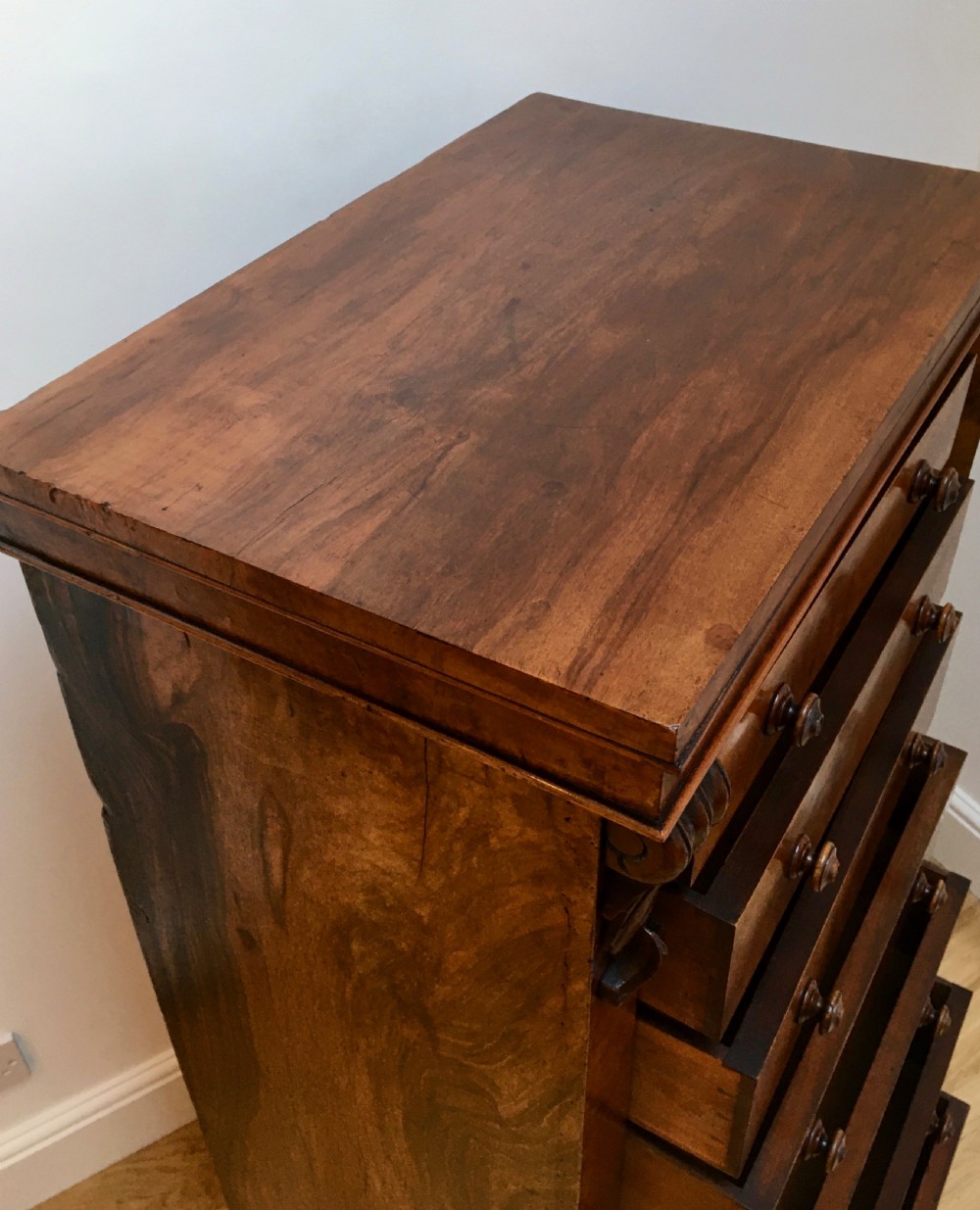 Burr Walnut Wellington Chest View VIII