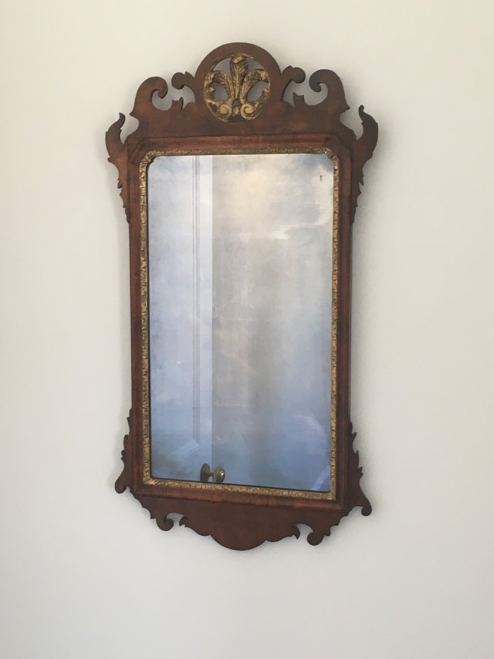 Georgian Walnut Pier Mirror View X