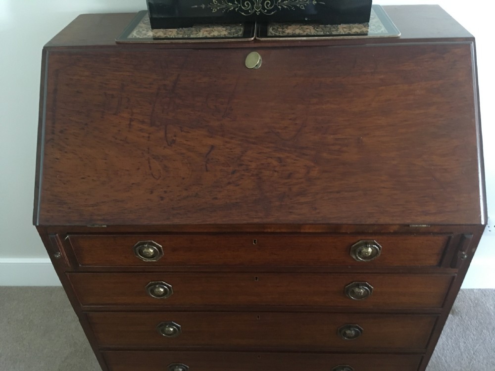 Georgian Mahogany Fall-front Bureau View III