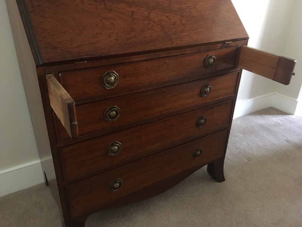 Georgian Mahogany Fall-front Bureau View VII