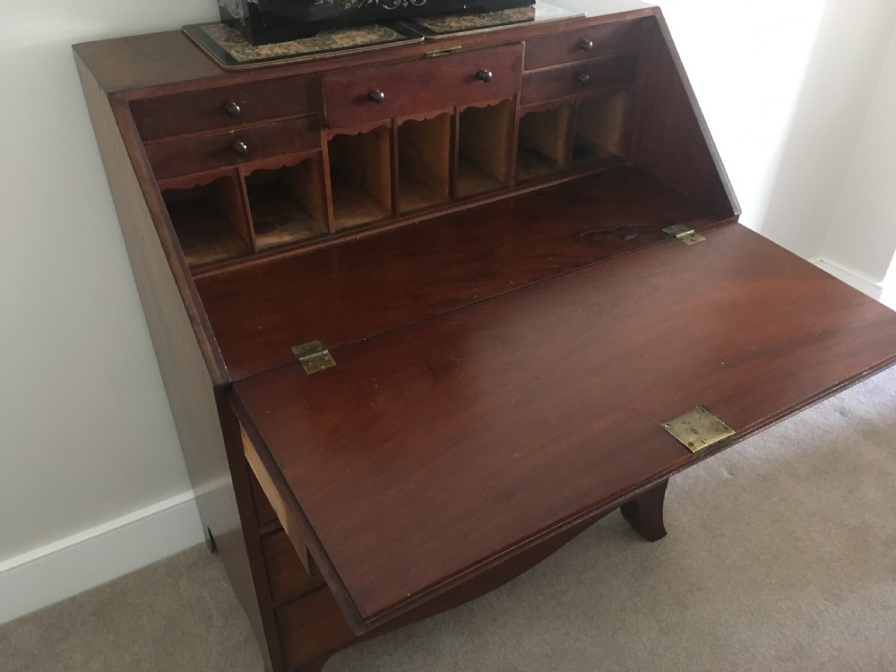 Georgian Mahogany Fall-front Bureau View VIII