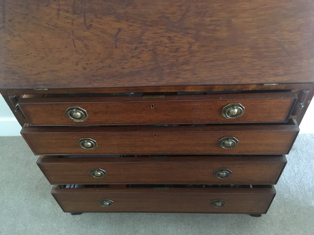 Georgian Mahogany Fall-front Bureau View XII