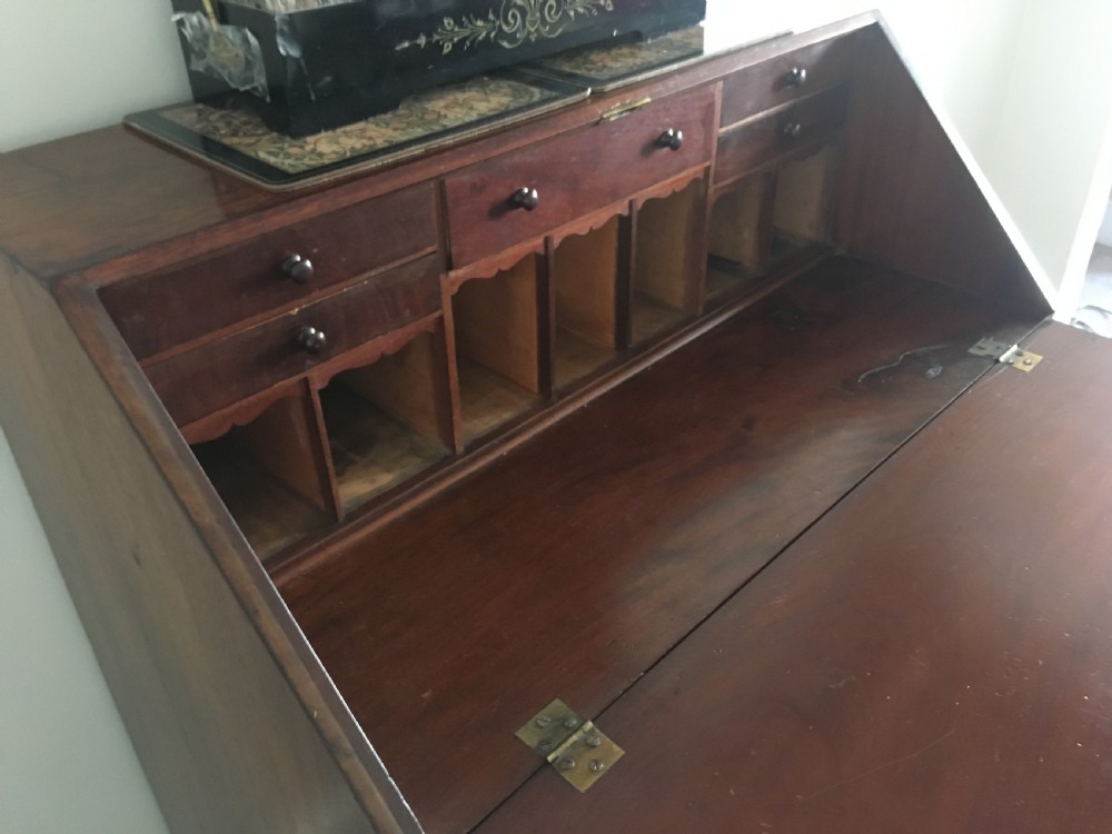 Georgian Mahogany Fall-front Bureau View XVI