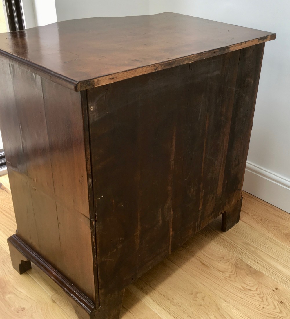 Walnut Serpentine Bachelors Chest View XIV