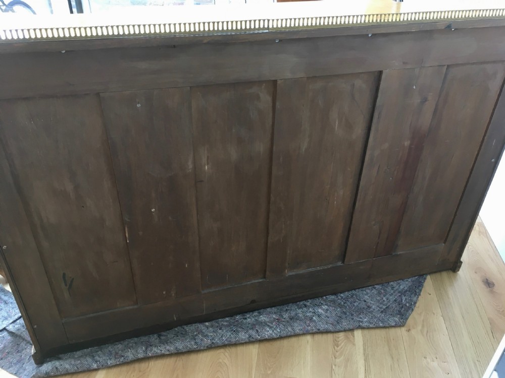 Walnut & Burr Walnut Breakfront Bookcase View XV