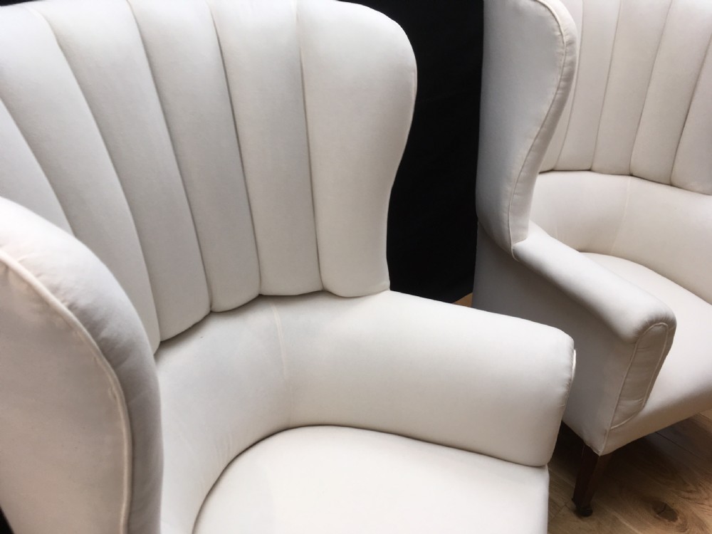 Rare Pair of 19th Century Barrel Back Armchairs View X