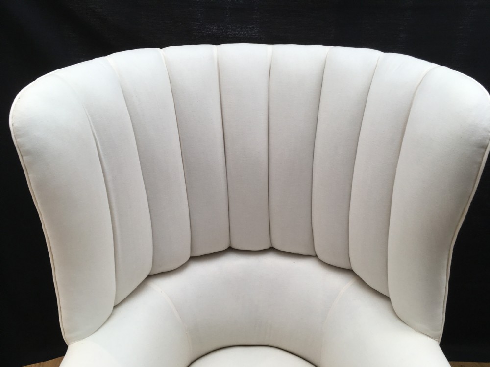 Rare Pair of 19th Century Barrel Back Armchairs View XV