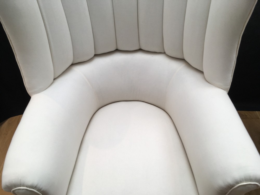 Rare Pair of 19th Century Barrel Back Armchairs View XVI