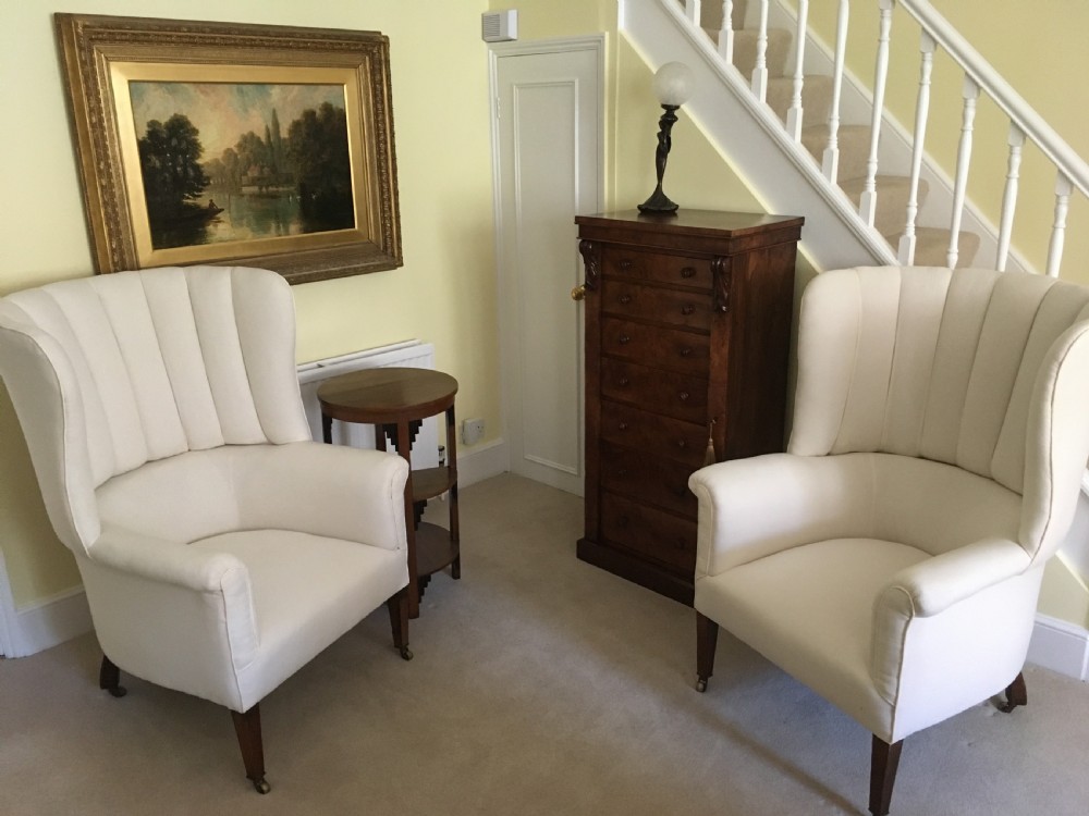 Rare Pair of 19th Century Barrel Back Armchairs View XVIII