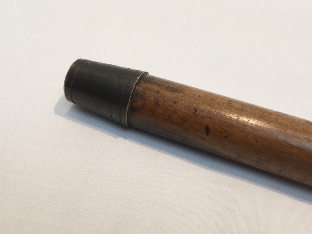 Crook Handled Malacca Sword Stick with Toledo Blade View XI