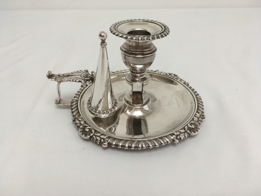 Georgian Silver Chamberstick London 1814 View III