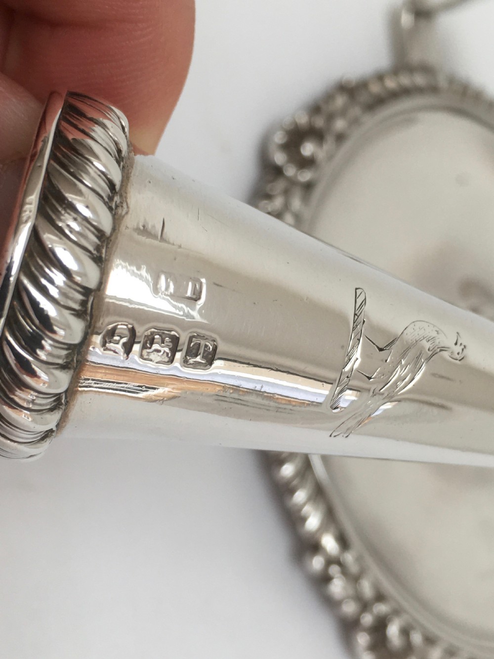 Georgian Silver Chamberstick London 1814 View IV