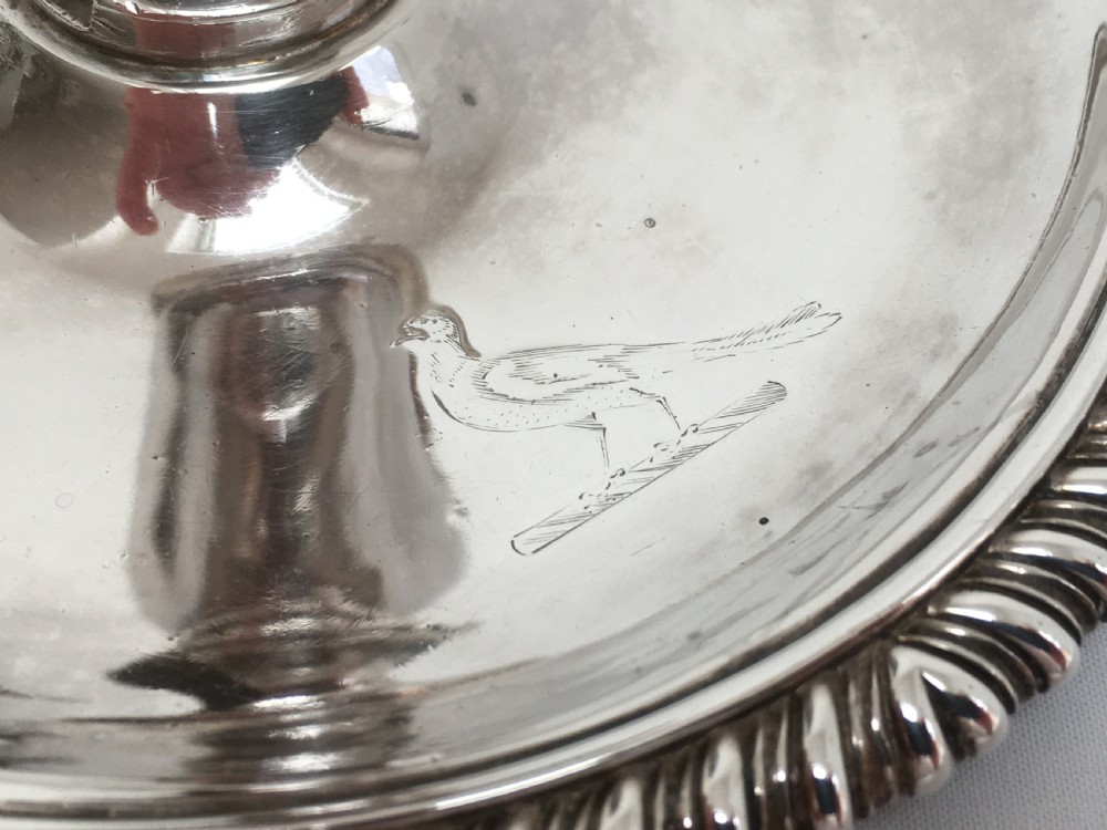 Georgian Silver Chamberstick London 1814 View VI