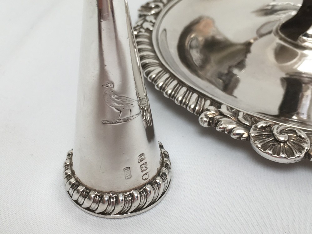 Georgian Silver Chamberstick London 1814 View VII