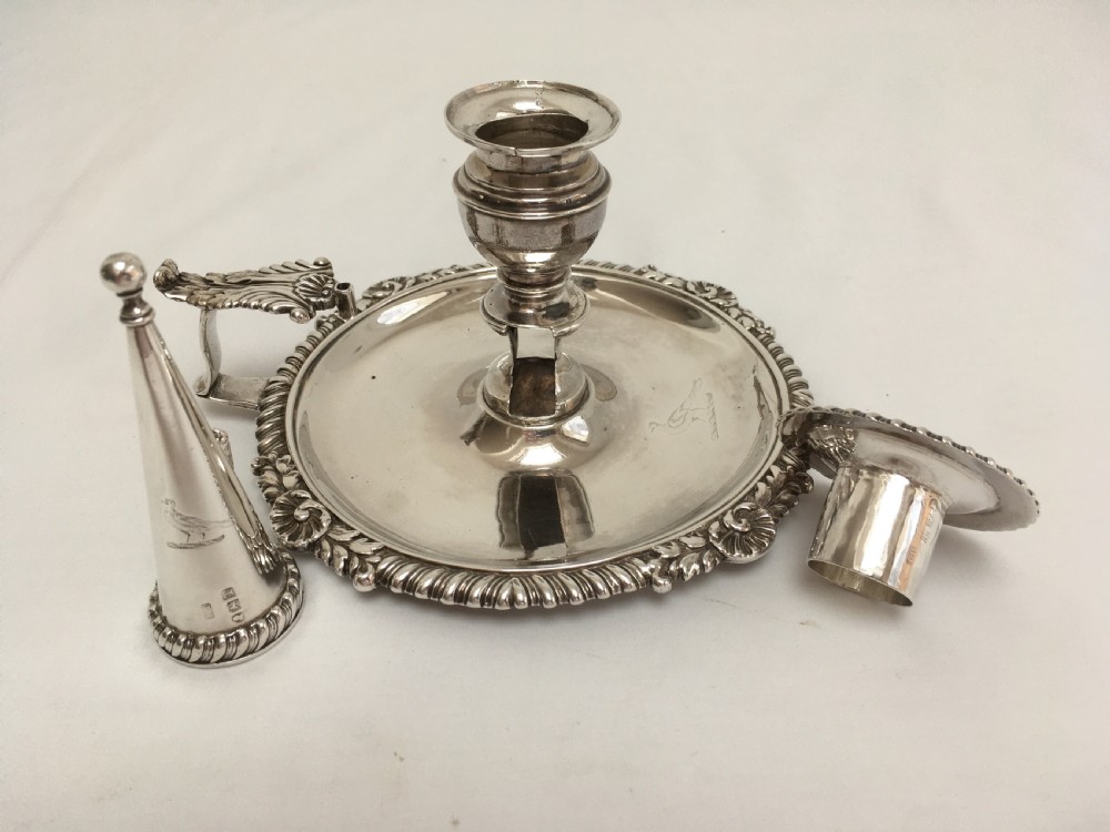 Georgian Silver Chamberstick London 1814 View X