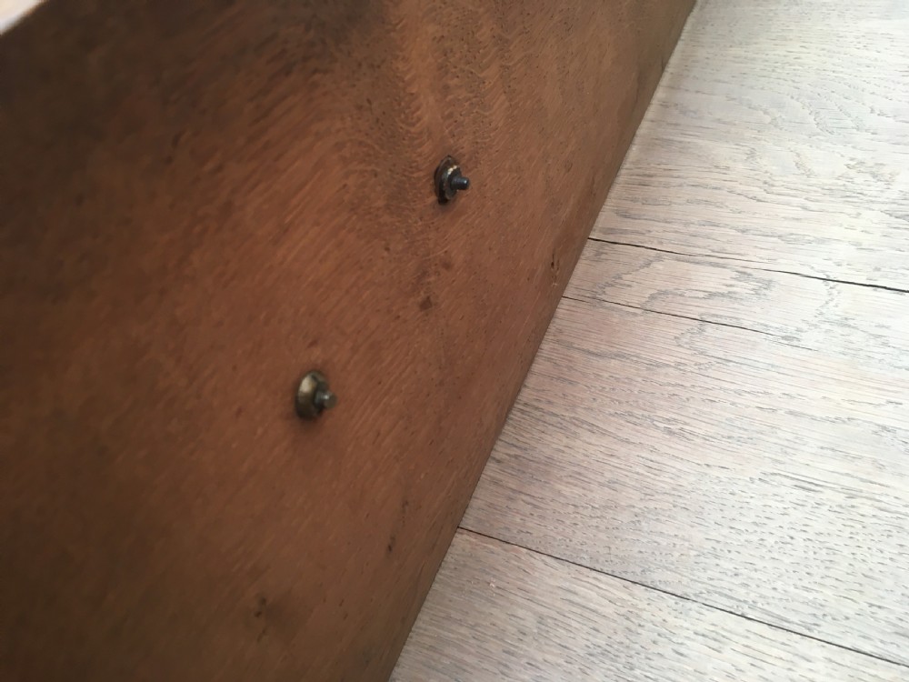 A George II walnut tallboy chest on chest featuring figured wood veneers, dark brass backplate handles, a moulded cornice, and bracket feet. View VI