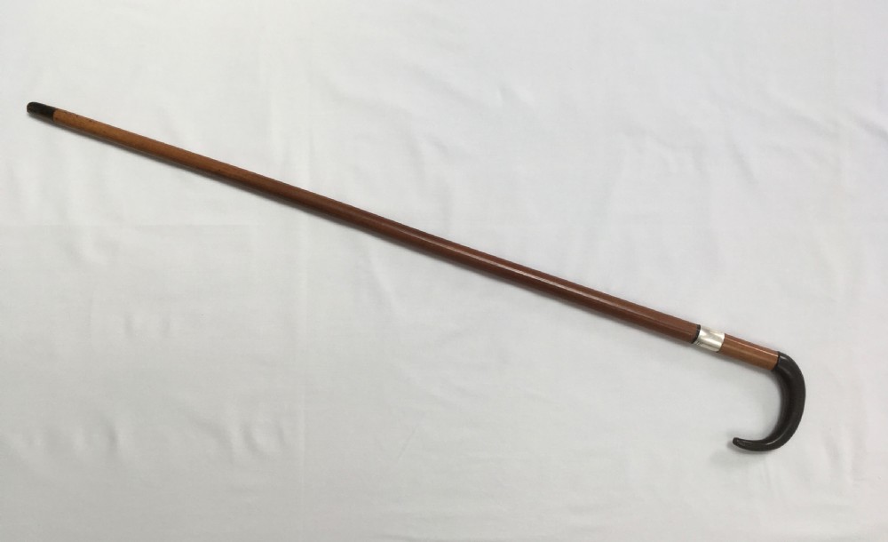 Horn Handled Malacca Sword Stick by Brigg View XII