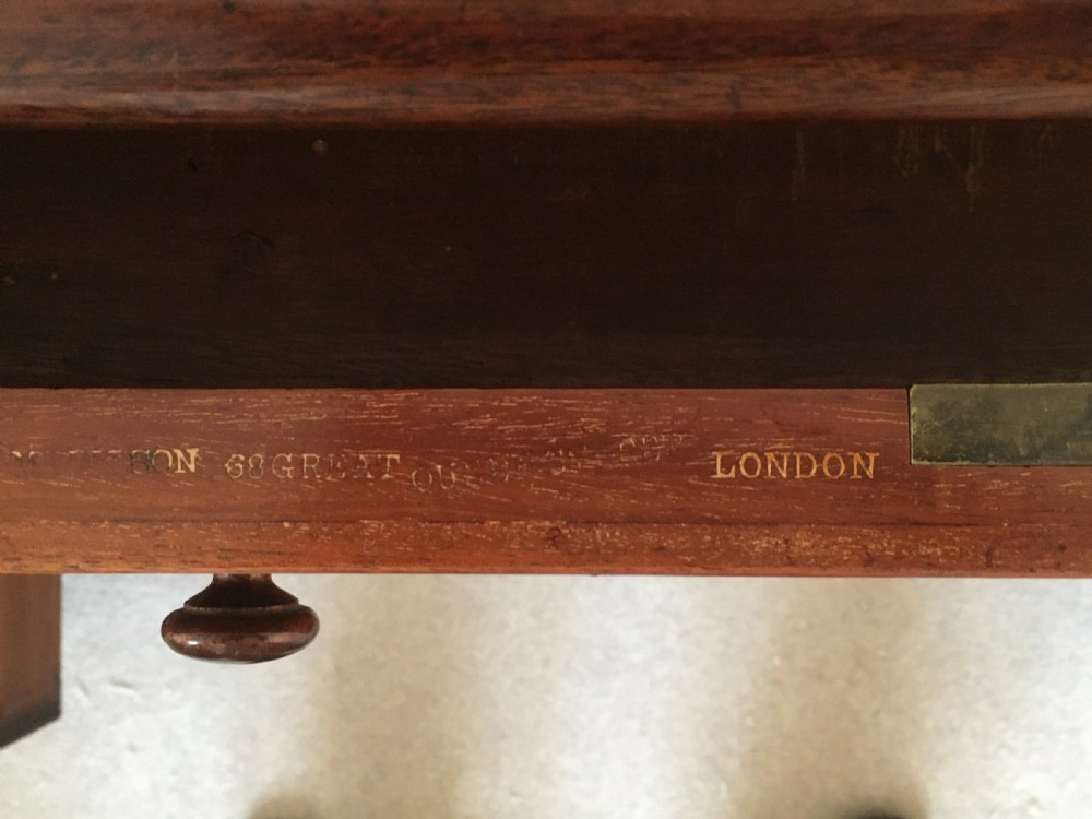 Large Mahogany Partners Desk View XI
