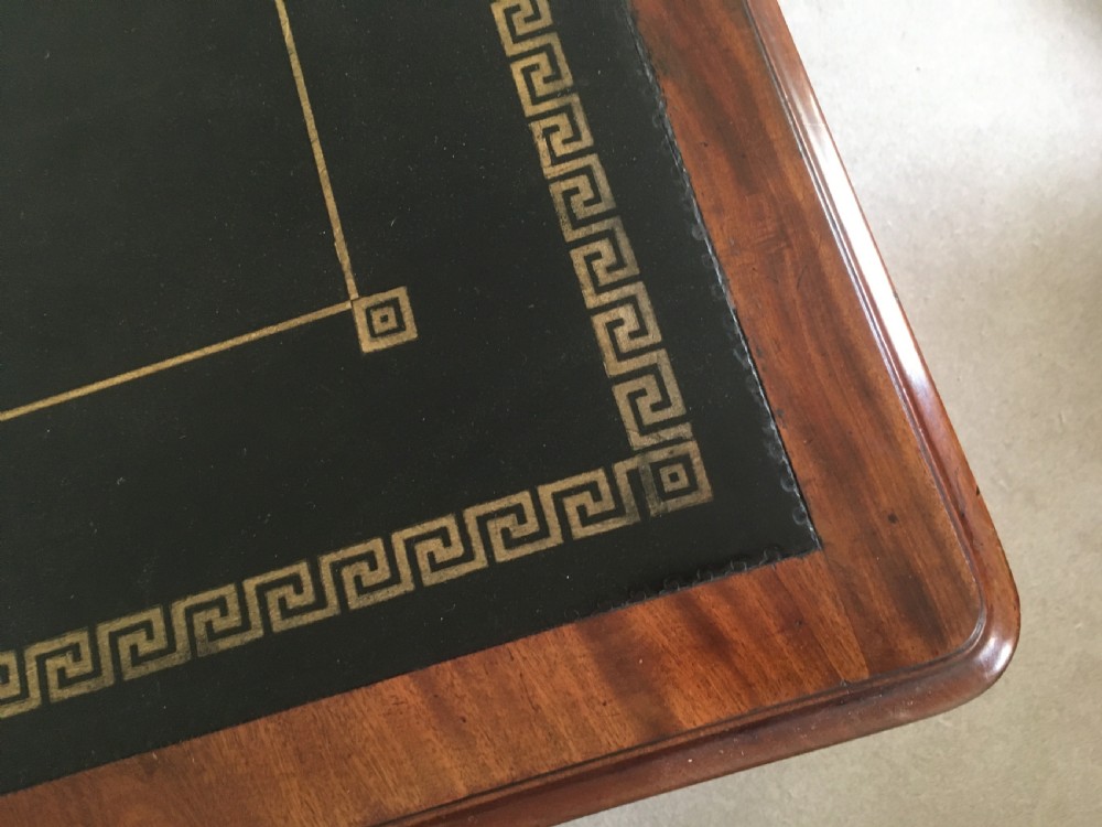 Large Mahogany Partners Desk View XIV