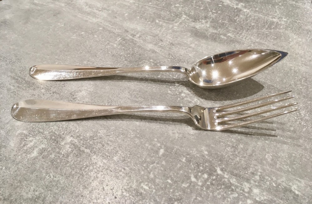 Cased Set of Twelve Silver Forks and Spoons View VIII