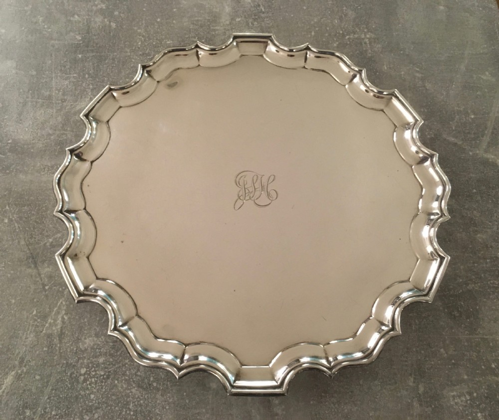 George V Sterling Silver Salver