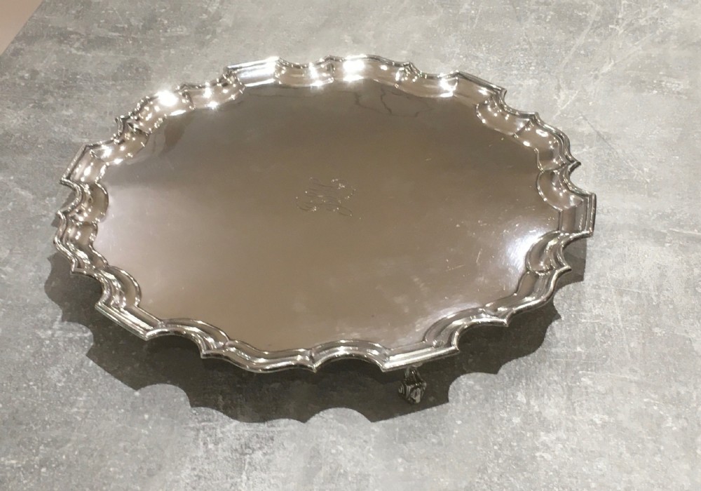 George V Sterling Silver Salver View V