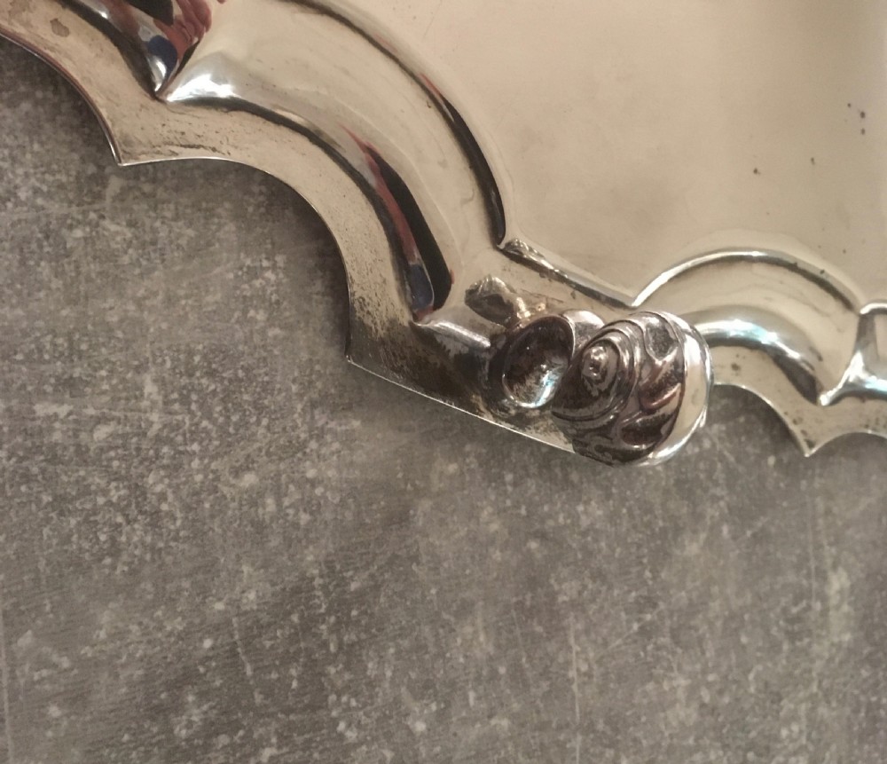 George V Sterling Silver Salver View XII