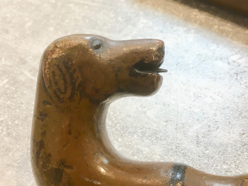 Rare 18th Century Hounds Head Sword Stick View X