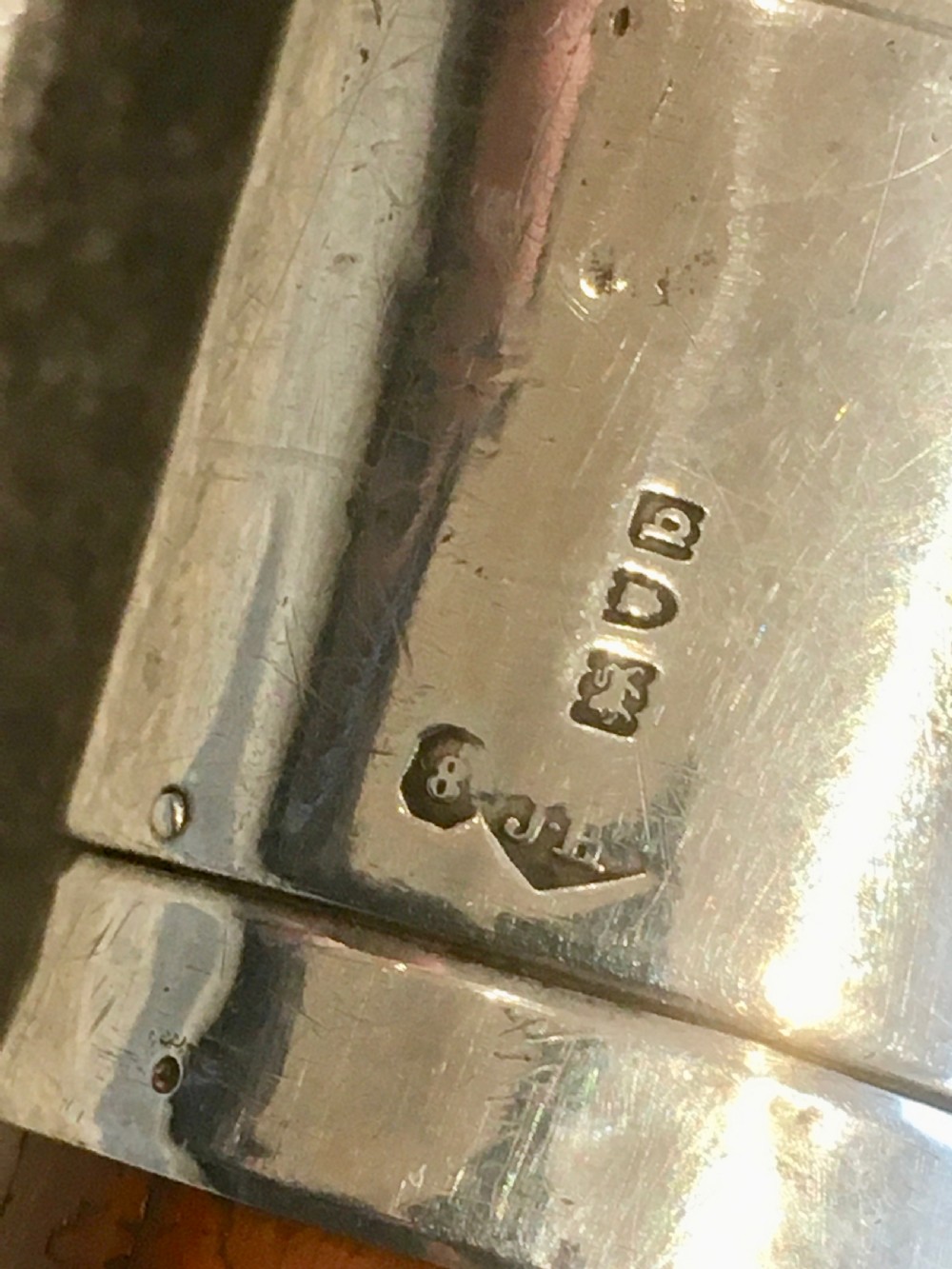 Ceremonial Masonic Sword inside Silver Bound Malacca Cane View II